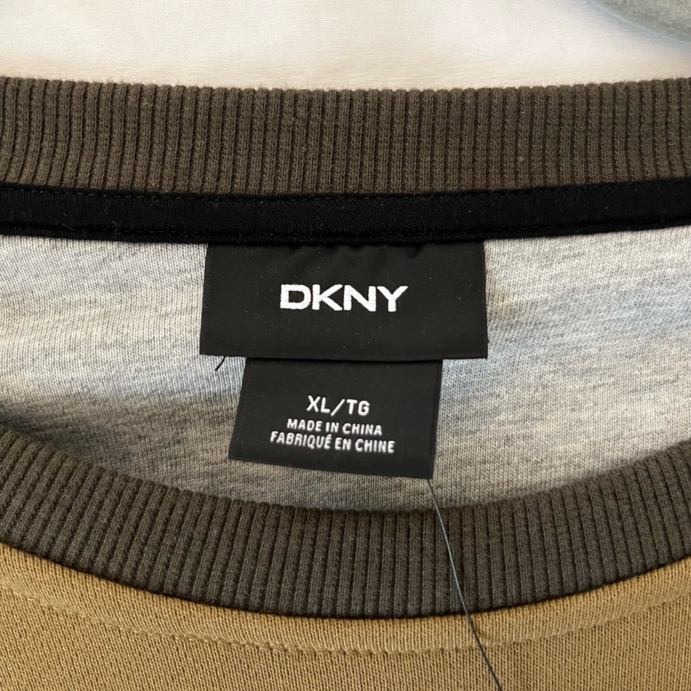 DKNY Men's Colorblock Sweater - Black and Brown - Picture 3 of 9